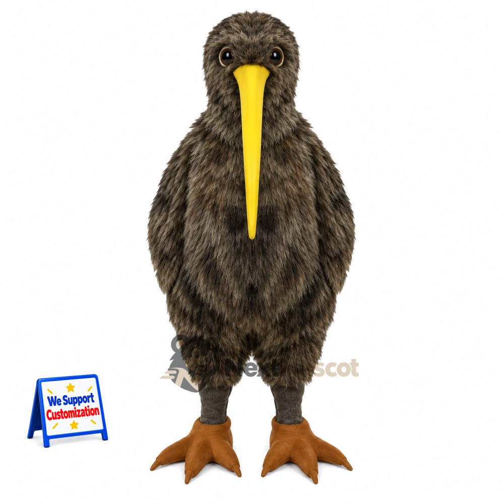 Kiwi Bird Mascot Costume - Brown Kiwi Bird Mascot Costume - Brown