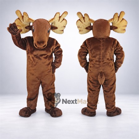 Moose Mascot Costume - Brown for Stage Shows Moose Mascot Costume - Brown for Stage Shows