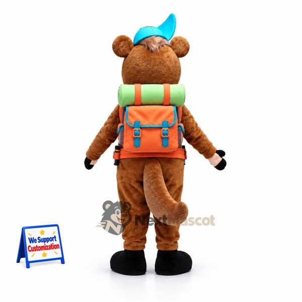 Anteater Mascot Costume - Brown, Explorer Outfit Anteater Mascot Costume - Brown, Explorer Outfit