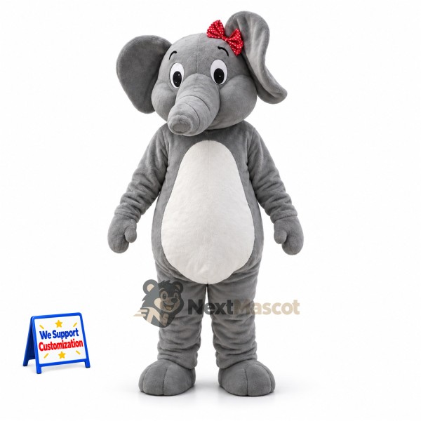Elephant Mascot Costume - Gray for Photo Events