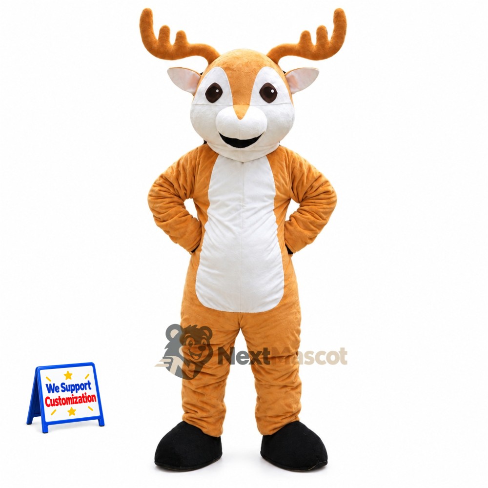 Deer Mascot Costume - Brown for School Parades Deer Mascot Costume - Brown for School Parades