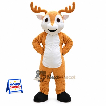 Deer Mascot Costume - Brown for School Parades Deer Mascot Costume - Brown for School Parades