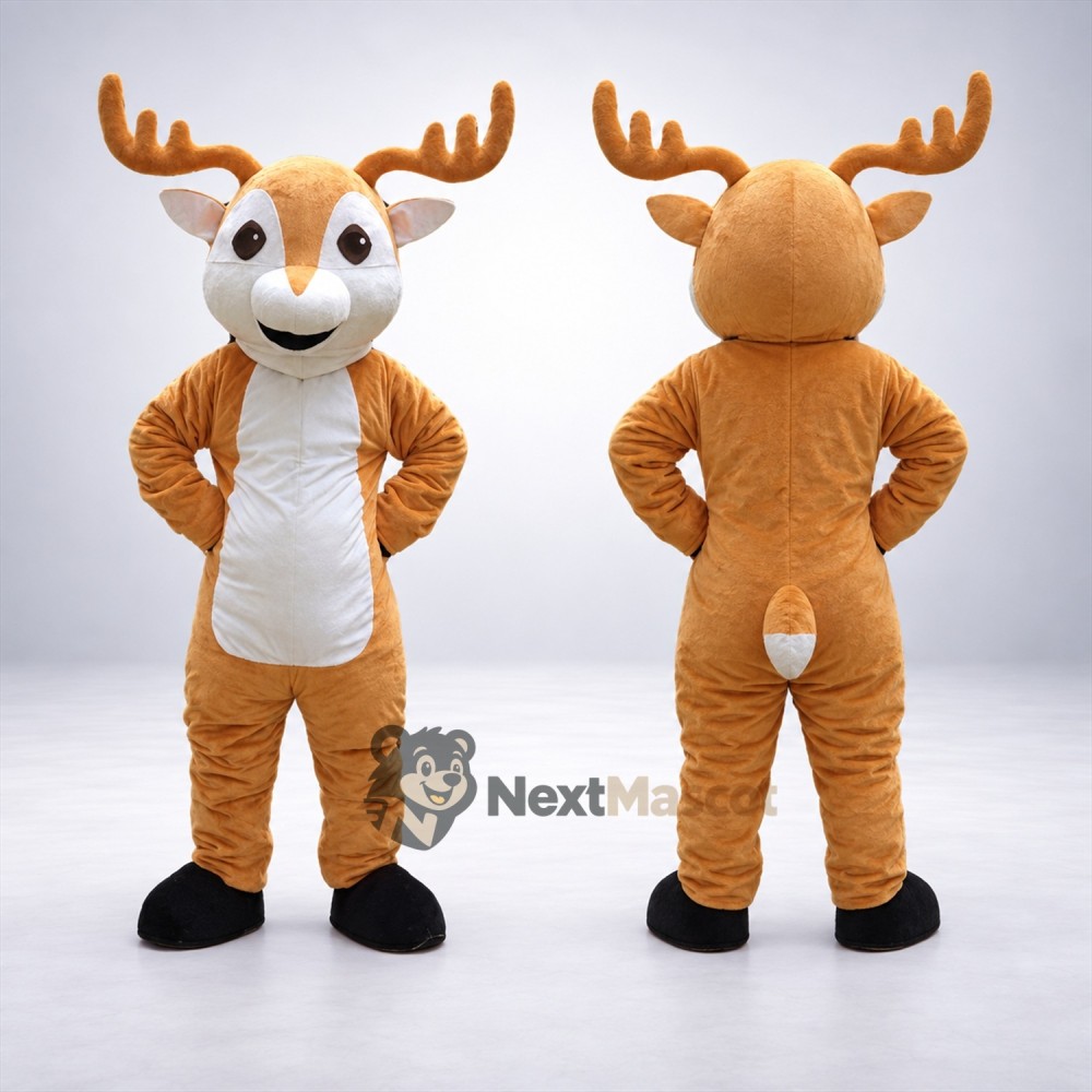 Deer Mascot Costume - Brown for School Parades Deer Mascot Costume - Brown for School Parades