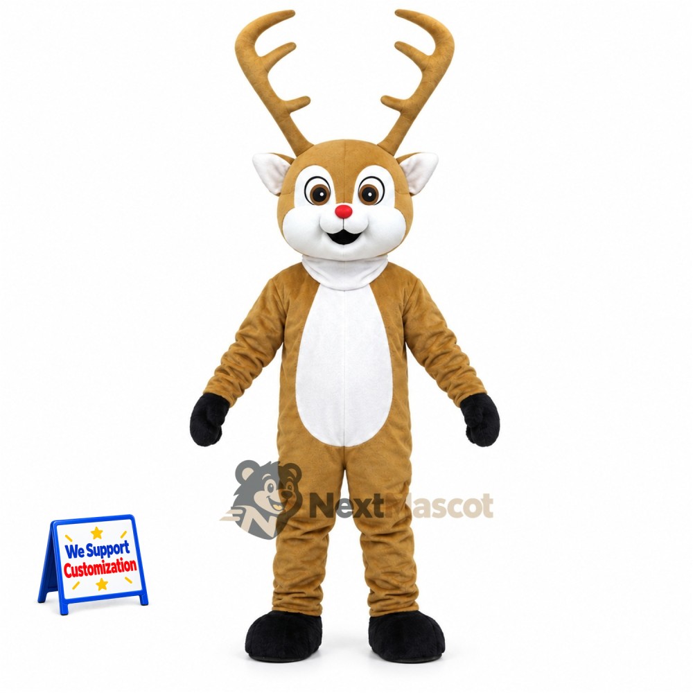 Deer Mascot Costume - Brown for Festival Parades