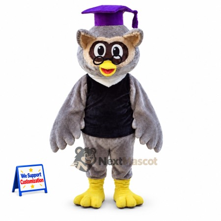 Owl Mascot Costume - Graduation Style for Community Events Owl Mascot Costume - Graduation Style for Community Events