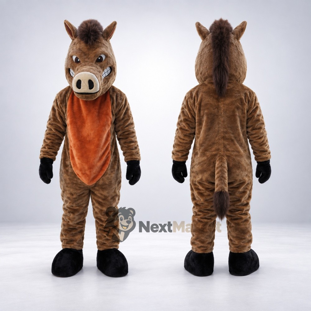 Boar Mascot Costume - Brown Boar Mascot Costume - Brown