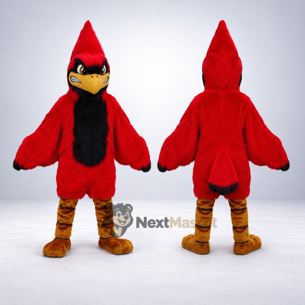 Cardinal Mascot Costume - Red for Street Fairs