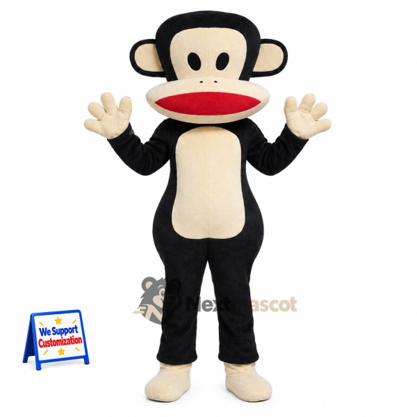 Monkey Mascot Costume - Black for School Spirit