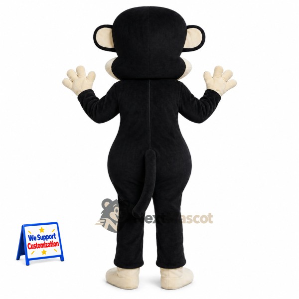 Monkey Mascot Costume - Black for School Spirit Monkey Mascot Costume - Black for School Spirit