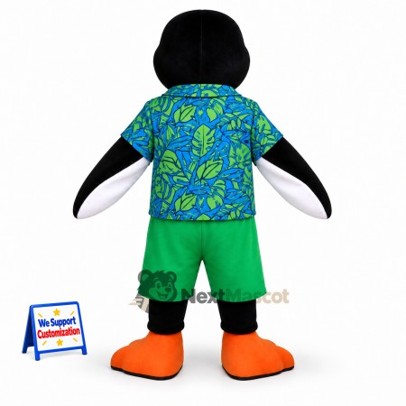Penguin Mascot Costume - Hawaiian Shirt Penguin Mascot Costume - Hawaiian Shirt