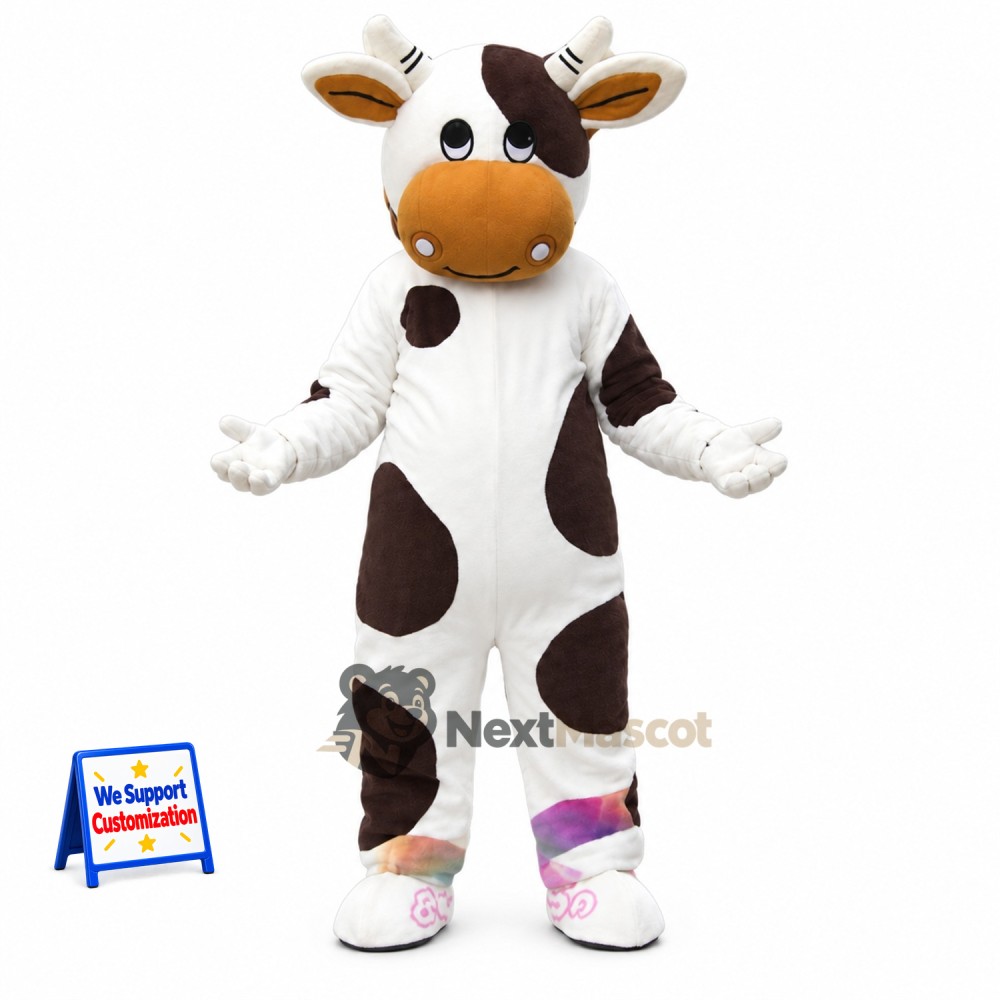 Cow Mascot Costume - Spotted for Family Shows Cow Mascot Costume - Spotted for Family Shows