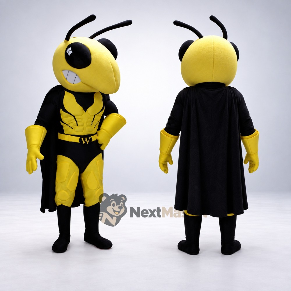 Wasp Mascot Costume - Muscular for School Events Wasp Mascot Costume - Muscular for School Events