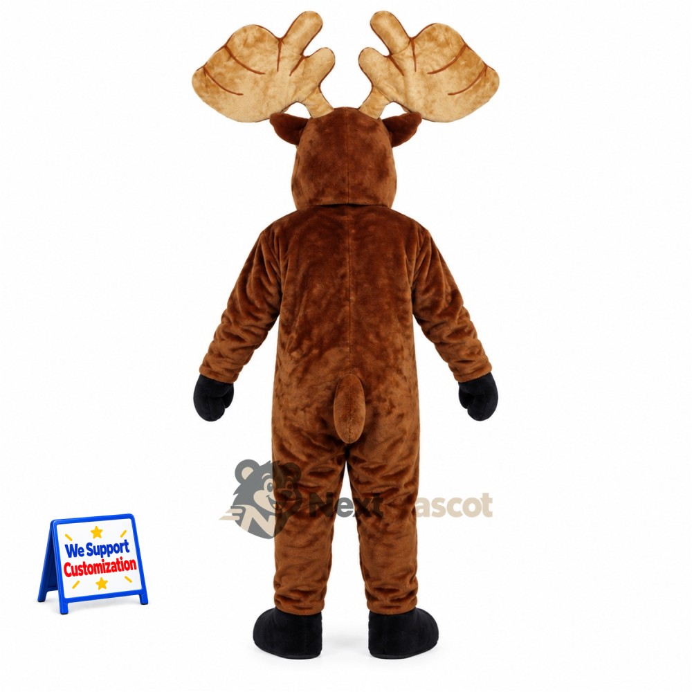 Moose Mascot Costume - Brown for School Carnivals Moose Mascot Costume - Brown for School Carnivals