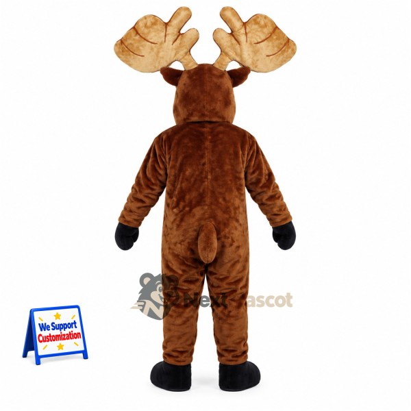 Moose Mascot Costume - Brown for School Carnivals Moose Mascot Costume - Brown for School Carnivals
