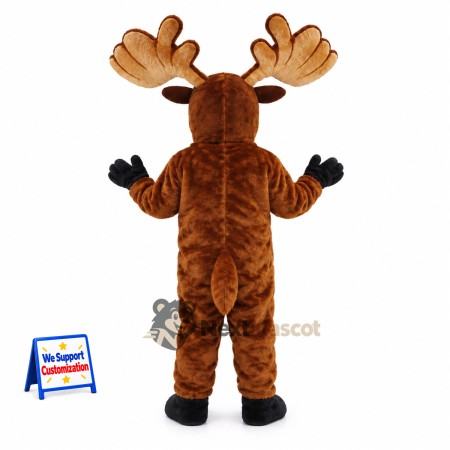 Moose Mascot Costume - Brown for Community Fairs Moose Mascot Costume - Brown for Community Fairs