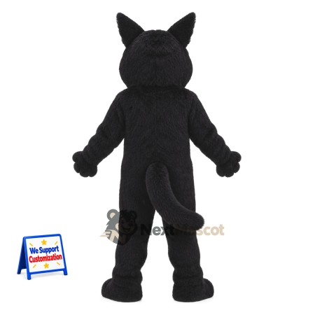 Wolf Mascot Costume - Black and White for Birthday Parties