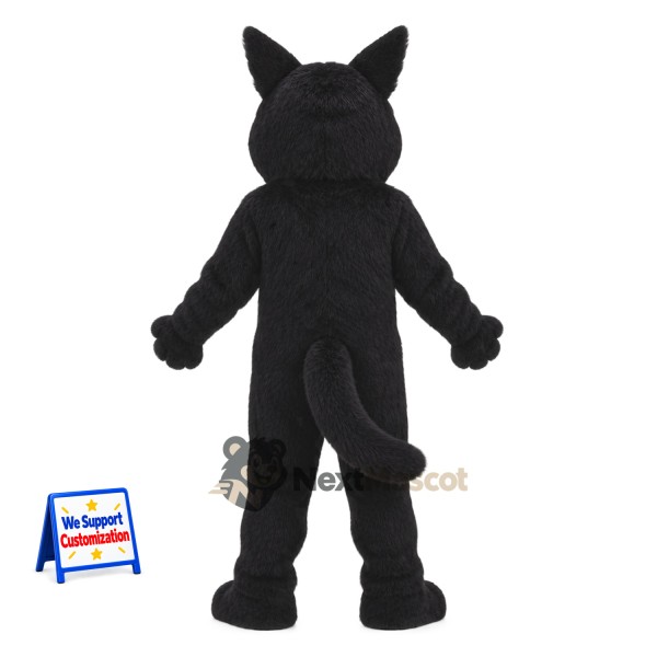Wolf Mascot Costume - Black and White for Birthday Parties Wolf Mascot Costume - Black and White for Birthday Parties