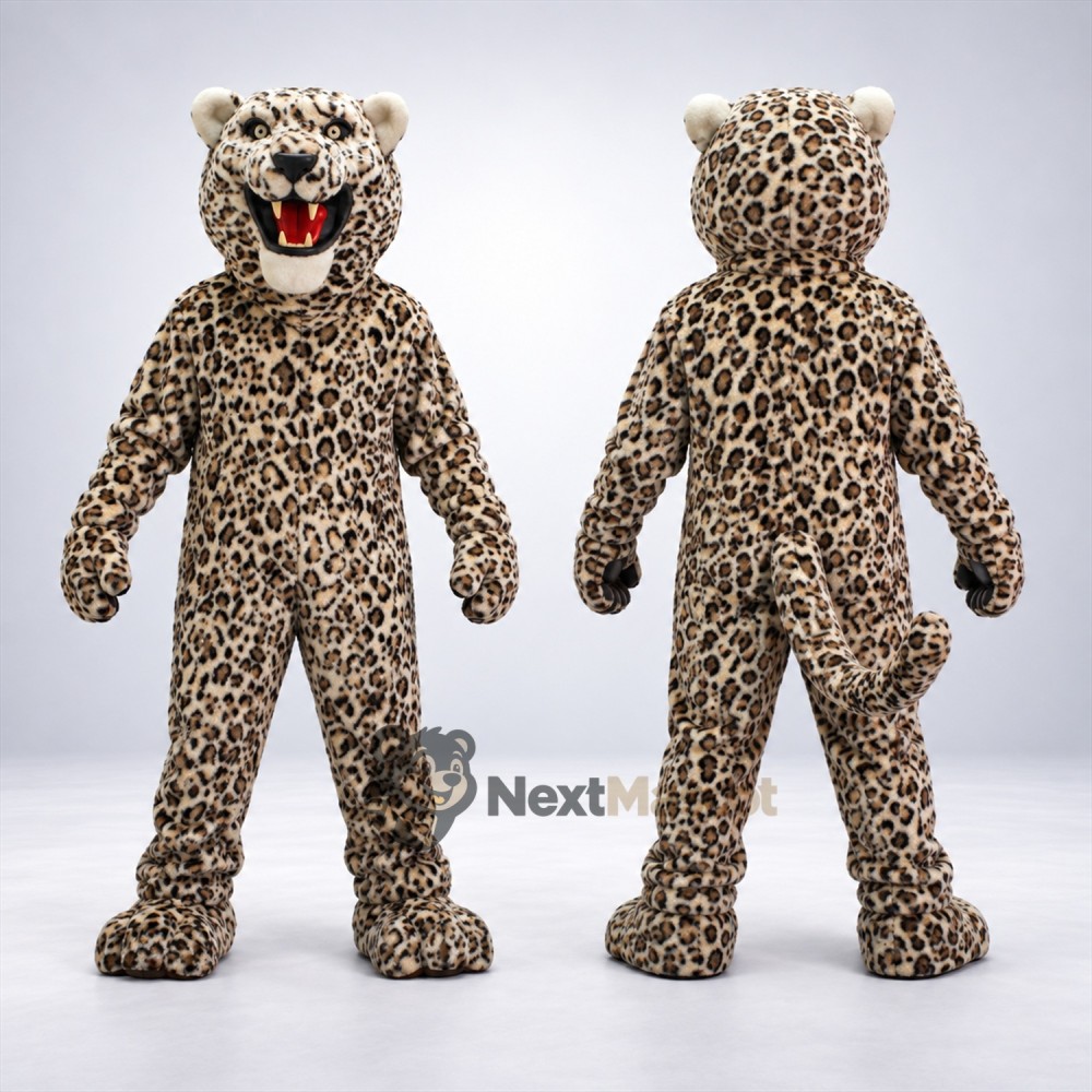 Leopard Mascot Costume - Spotted for Community Parades Leopard Mascot Costume - Spotted for Community Parades