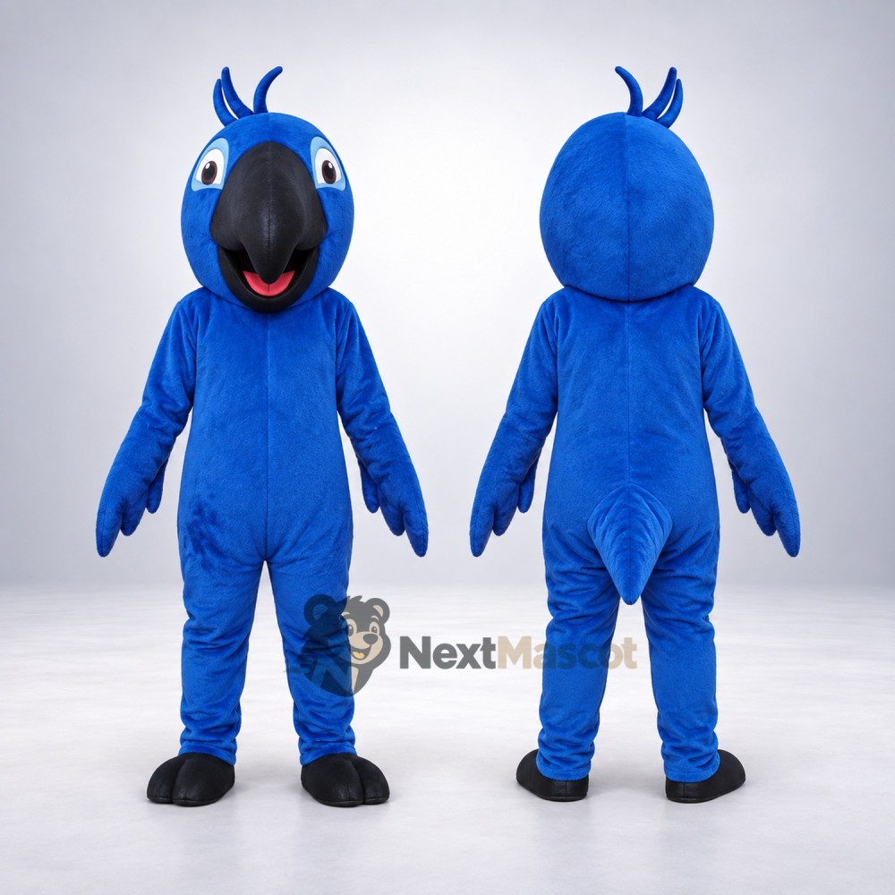 Parrot Mascot Costume - Blue for Parades Parrot Mascot Costume - Blue for Parades