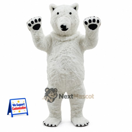 Polar Bear Mascot Costume for Street Fairs