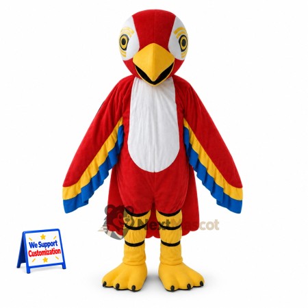 Parrot Mascot Costume - Red for Celebrations Parrot Mascot Costume - Red for Celebrations