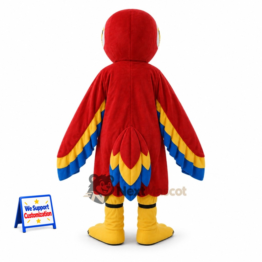 Parrot Mascot Costume - Red for Celebrations Parrot Mascot Costume - Red for Celebrations