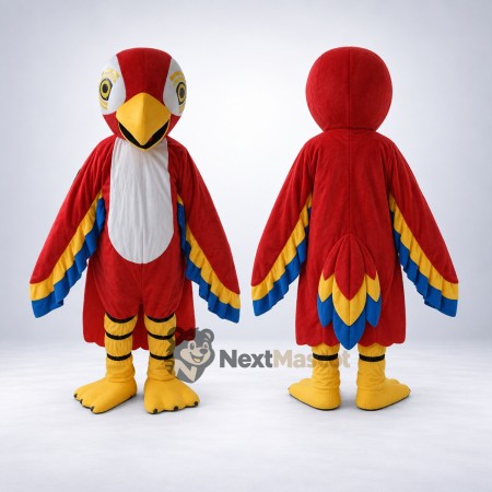 Parrot Mascot Costume - Red for Celebrations Parrot Mascot Costume - Red for Celebrations