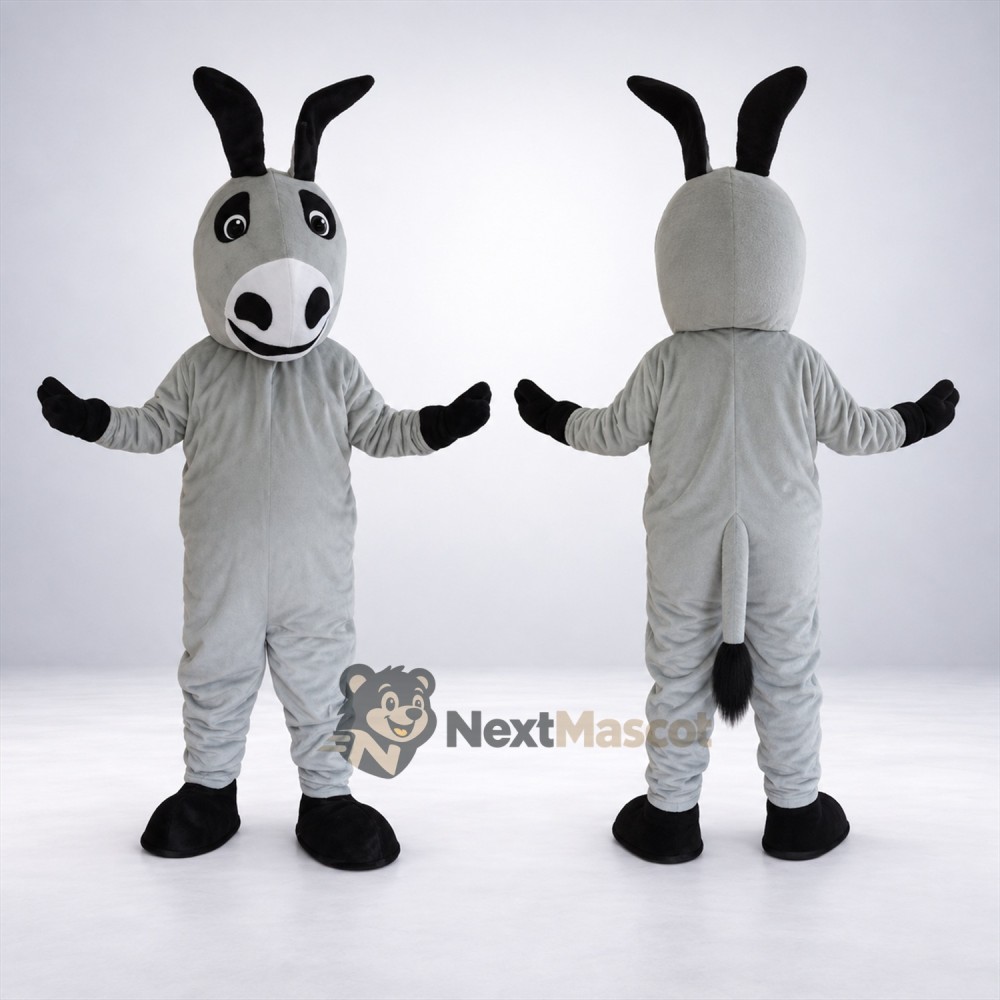 Donkey Mascot Costume - Gray for Community Events Donkey Mascot Costume - Gray for Community Events