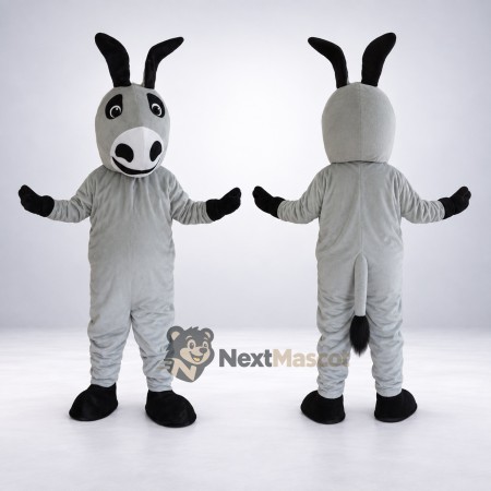 Donkey Mascot Costume - Gray for Community Events Donkey Mascot Costume - Gray for Community Events