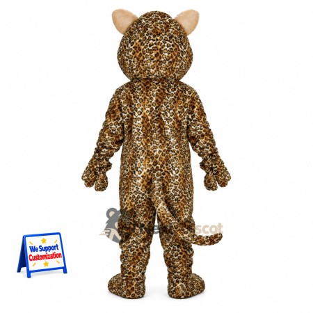 Leopard Mascot Costume - Spotted for Festival Parades Leopard Mascot Costume - Spotted for Festival Parades