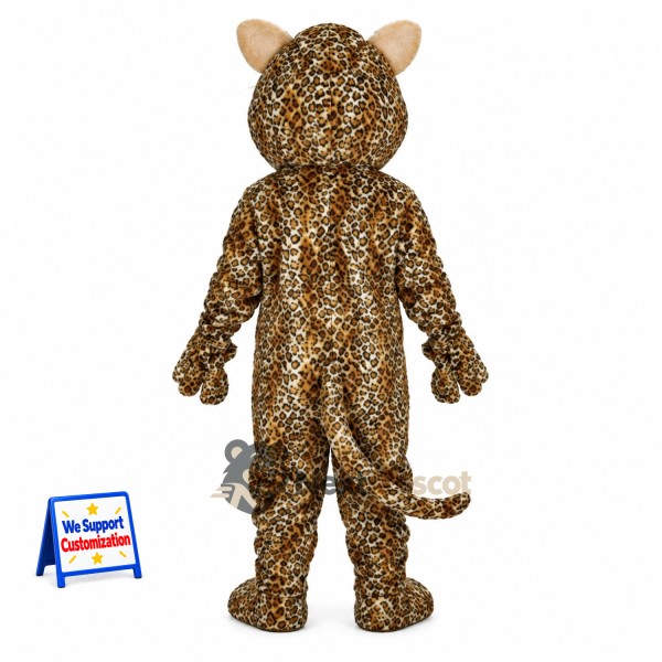 Leopard Mascot Costume - Spotted for Festival Parades Leopard Mascot Costume - Spotted for Festival Parades
