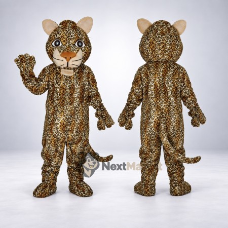 Leopard Mascot Costume - Spotted for Festival Parades Leopard Mascot Costume - Spotted for Festival Parades
