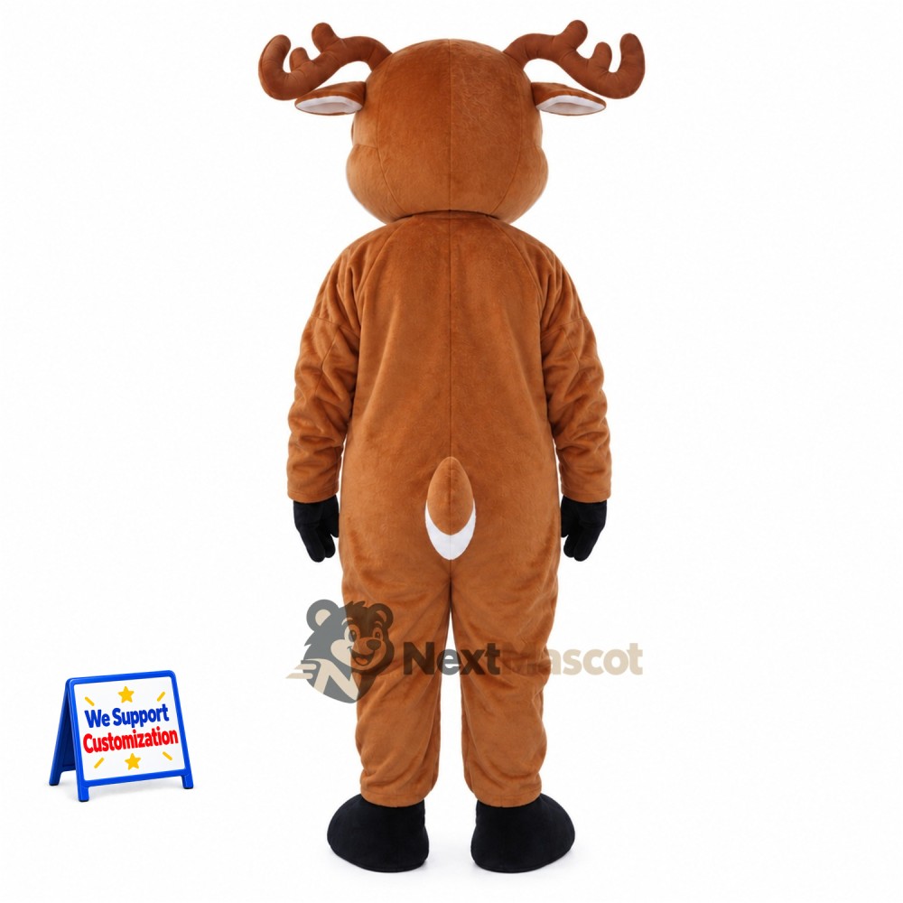 Deer Mascot Costume - Brown for Town Festivals Deer Mascot Costume - Brown for Town Festivals
