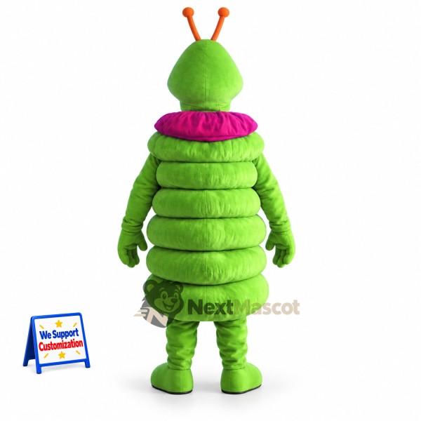 Caterpillar Mascot Costume - Green for Parades Caterpillar Mascot Costume - Green for Parades