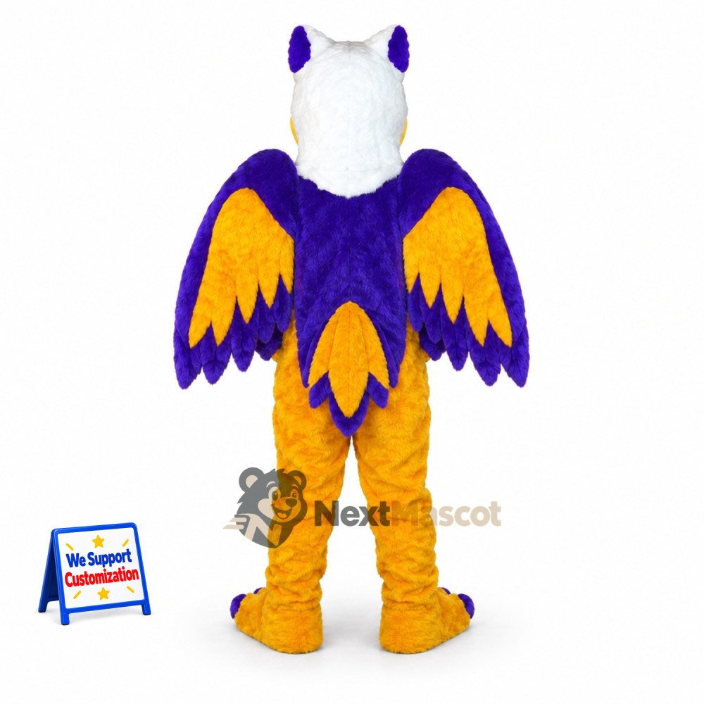 Eagle Mascot Costume - Purple and Yellow Eagle Mascot Costume - Purple and Yellow
