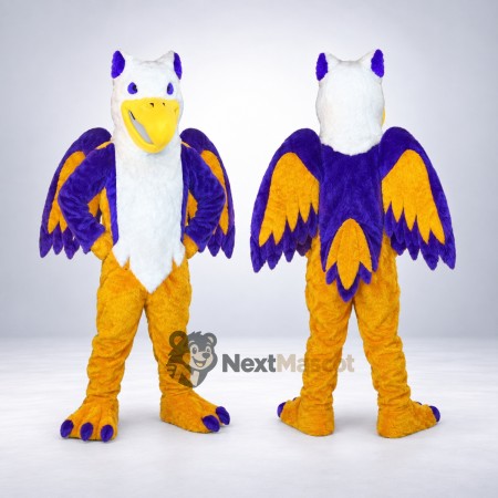 Eagle Mascot Costume - Purple and Yellow Eagle Mascot Costume - Purple and Yellow