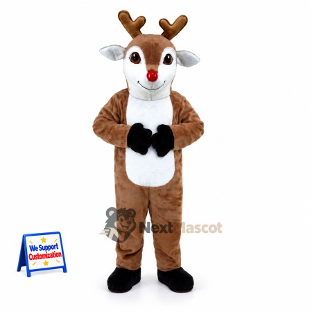 Deer Mascot Costume - Brown for Promotions Deer Mascot Costume - Brown for Promotions