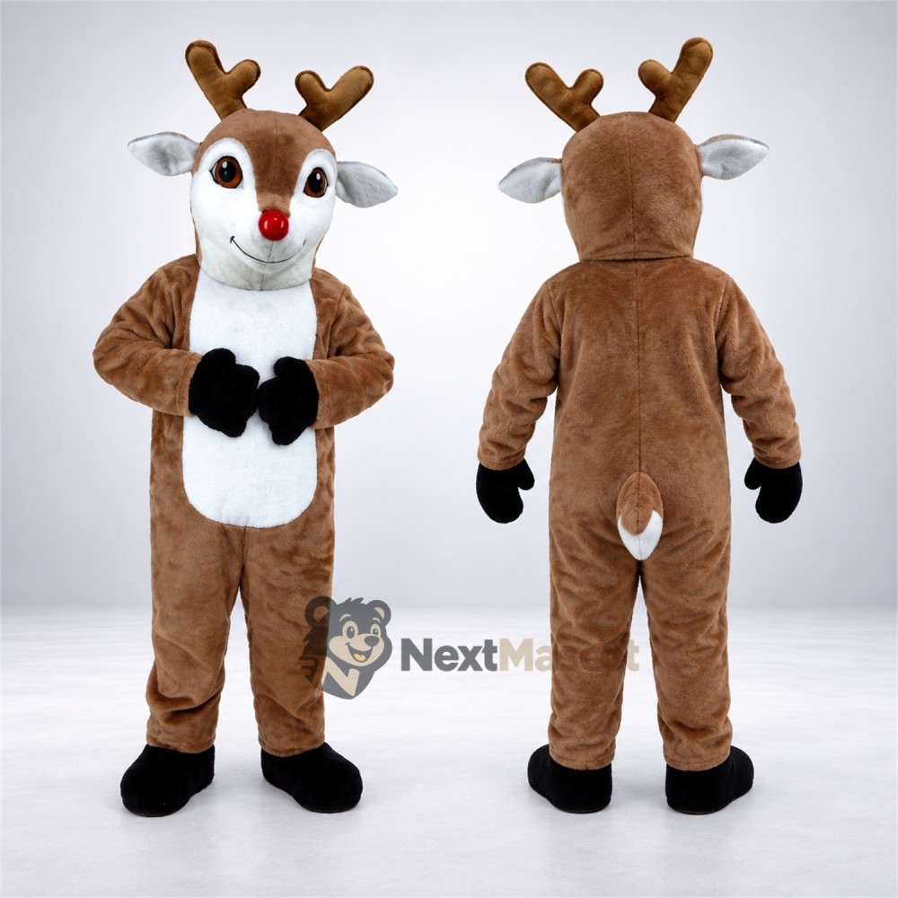 Deer Mascot Costume - Brown for Promotions Deer Mascot Costume - Brown for Promotions