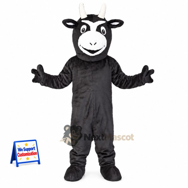 Cow Mascot Costume - Black for Parades
