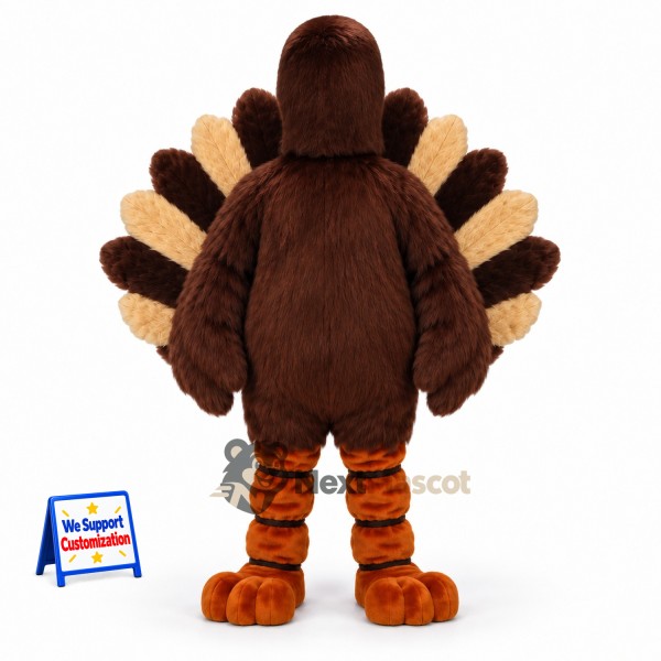 Turkey Mascot Costume - Brown Turkey Mascot Costume - Brown