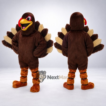 Turkey Mascot Costume - Brown Turkey Mascot Costume - Brown