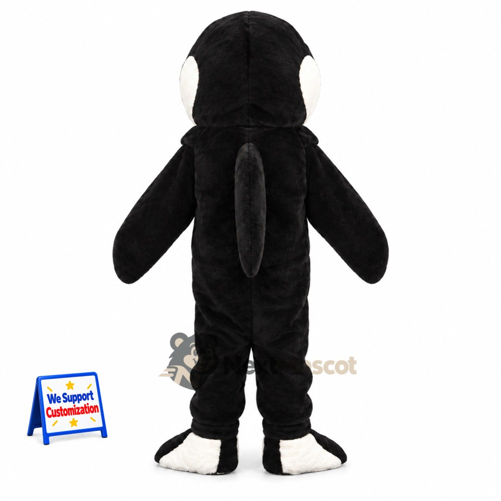Orca Mascot Costume - Black and White for Aquarium Events Orca Mascot Costume - Black and White for Aquarium Events