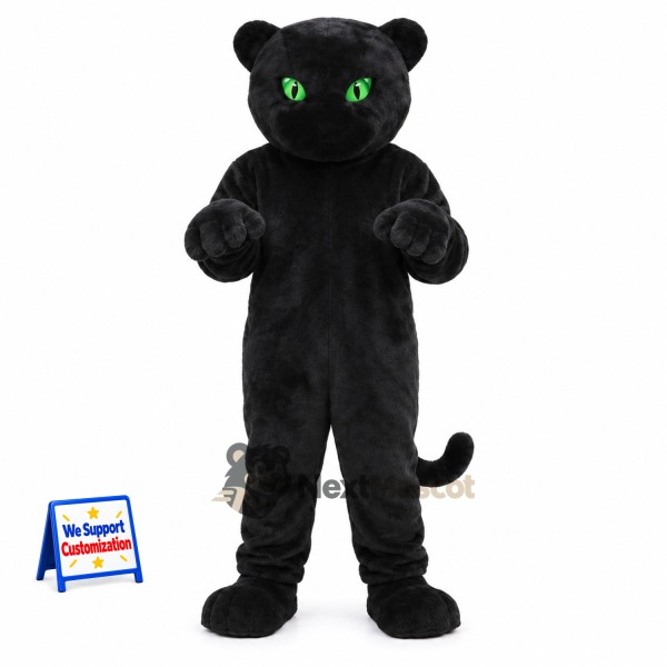 Panther Mascot Costume - Black for Promotions