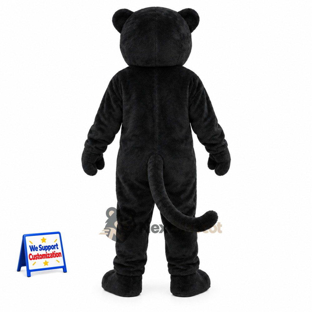 Panther Mascot Costume - Black for Promotions Panther Mascot Costume - Black for Promotions