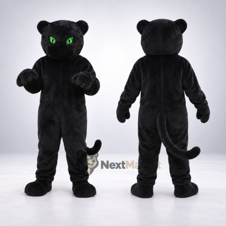 Panther Mascot Costume - Black for Promotions Panther Mascot Costume - Black for Promotions