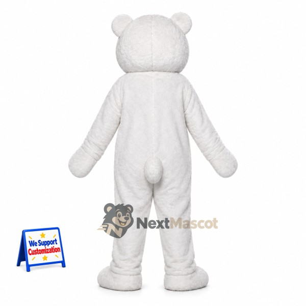 Bear Mascot Costume - White for Summer Events Bear Mascot Costume - White for Summer Events