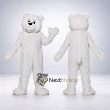 Bear Mascot Costume - White for Summer Events Bear Mascot Costume - White for Summer Events