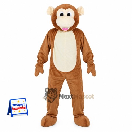 Monkey Mascot Costume - Brown for Street Fairs Monkey Mascot Costume - Brown for Street Fairs