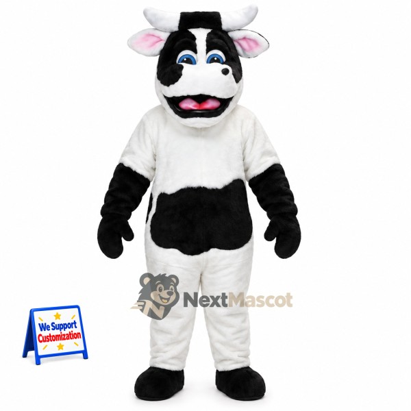 Cow Mascot Costume - Spotted for Campus Parades