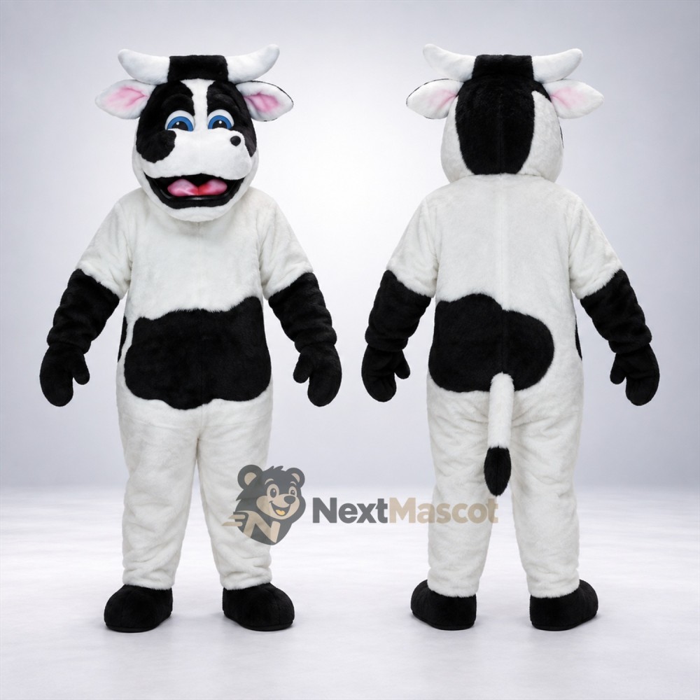 Cow Mascot Costume - Spotted for Campus Parades Cow Mascot Costume - Spotted for Campus Parades